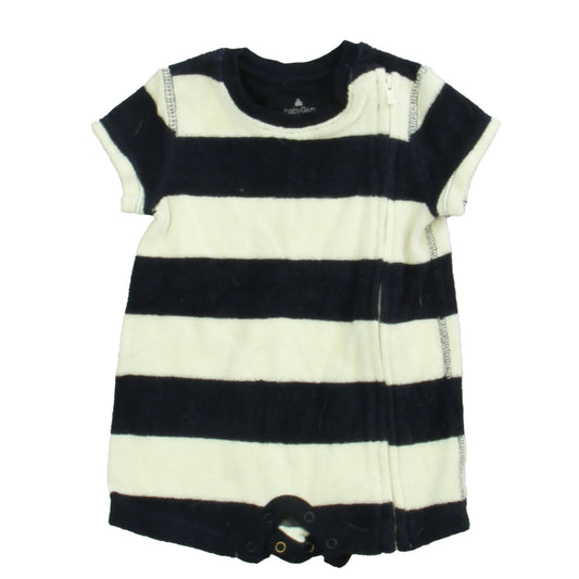 Gap Boys Navy | White Romper Size: 0-3 Months Navy | White