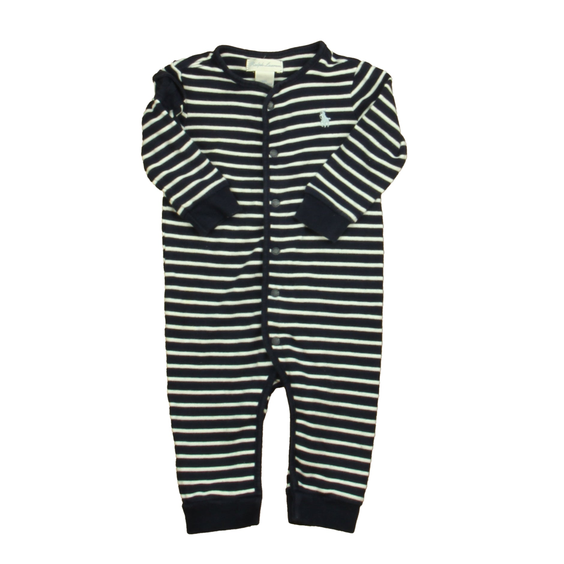 Ralph Lauren Boys Navy | White Long Sleeve Outfit Size: 6 Months Navy | White