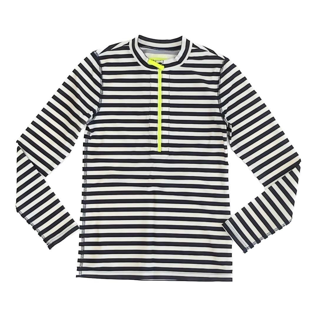 Crewcuts Girls Navy | White Rashguard Size: 10 Years Navy | White