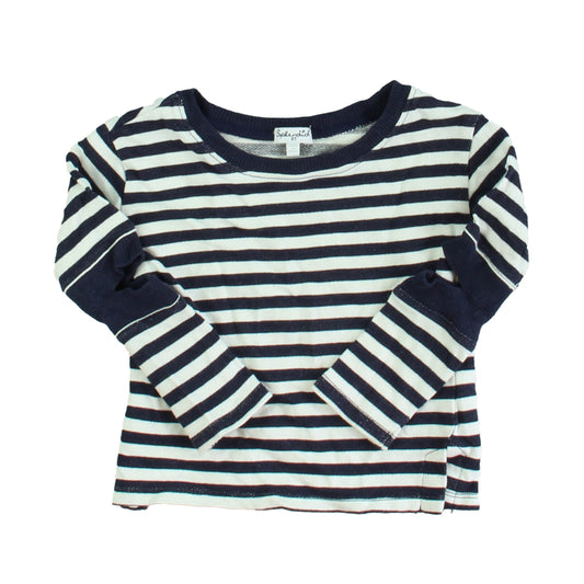 Splendid Girls Navy | White Long Sleeve Shirt Size: 3T Navy | White