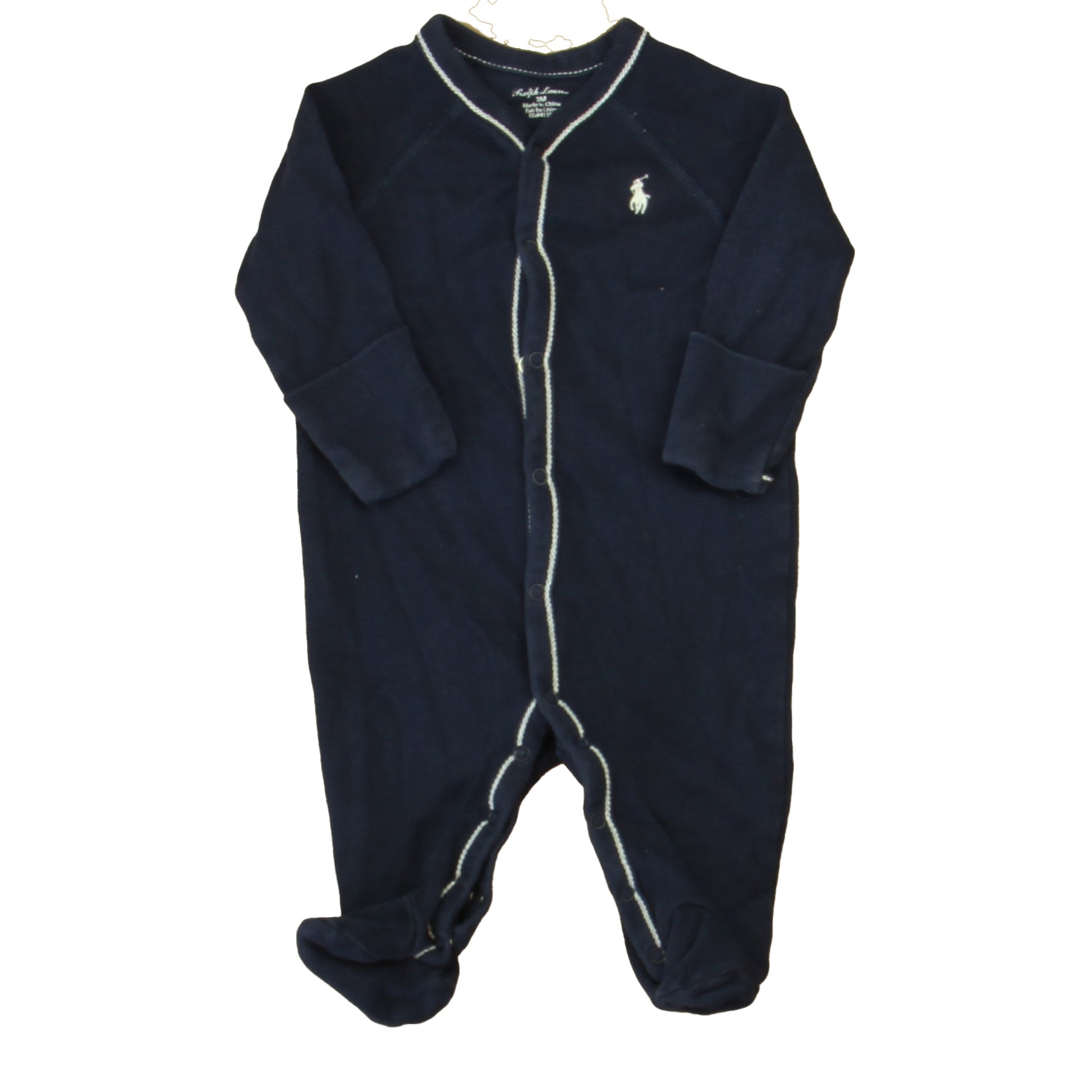 Ralph Laurern Boys Navy | White Long Sleeve Outfit Size: 6 Months Navy | White