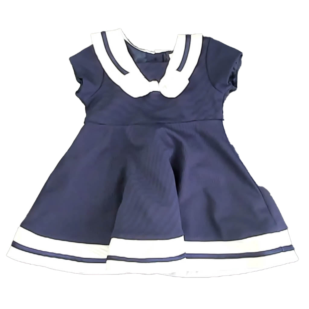 Youngland Girls Navy | White Dress Size: 2T Navy | White