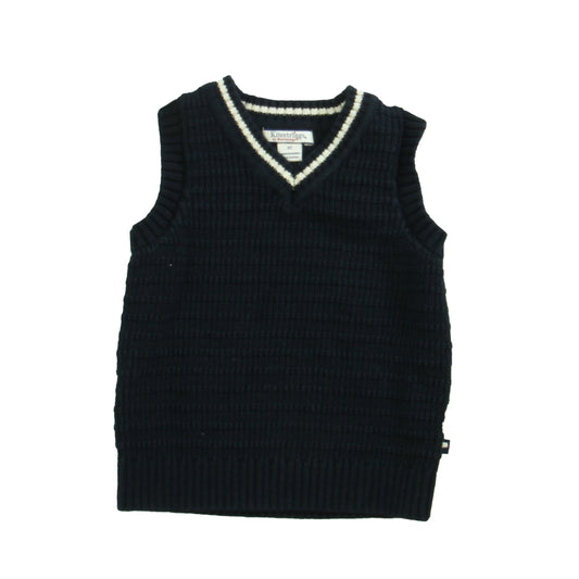 Kitestrings Boys Navy | White Sweater Vest Size: 3T Navy | White