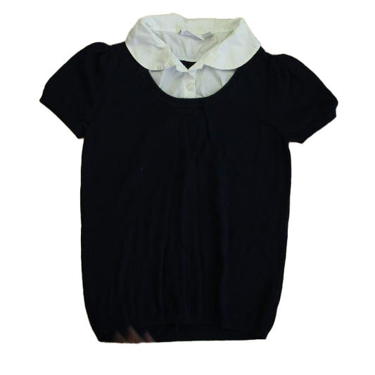 The Children's Place Girls Navy | White Sweater Size: 16 Years