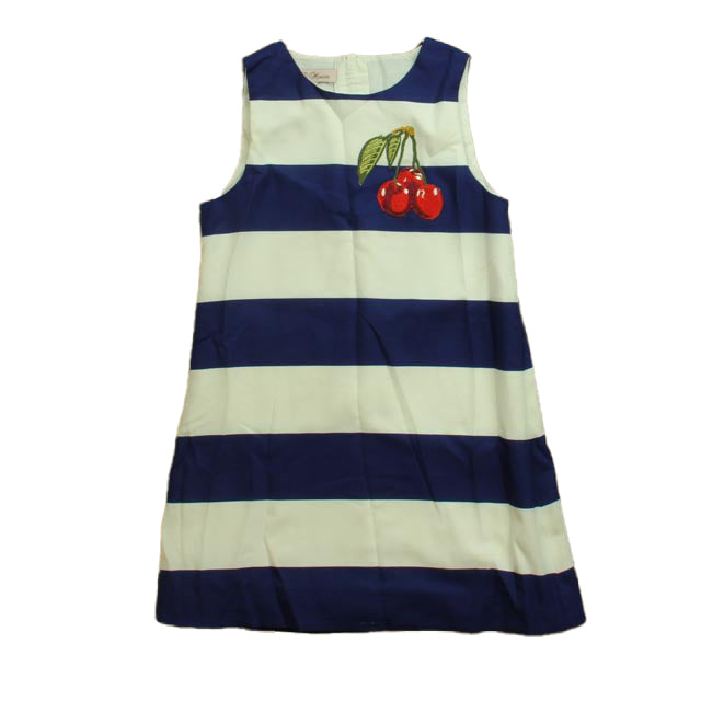 WL Monsoon Girls Navy | White Dress Size: 5T Navy | White