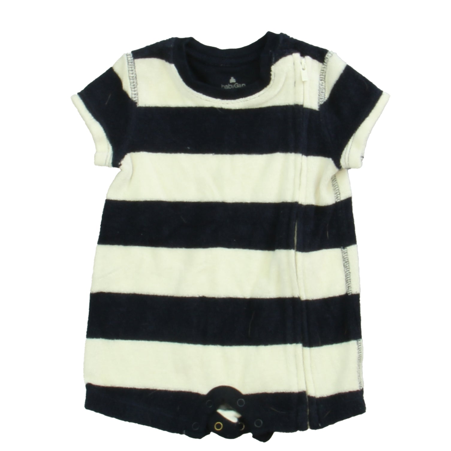 Gap Boys Navy | White Romper Size: 0-3 Months Navy | White