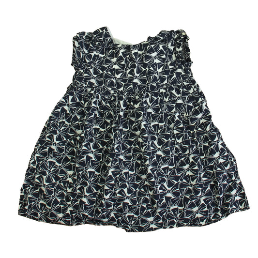 Jacadi Girls Navy | White Dress Size: 18 Months