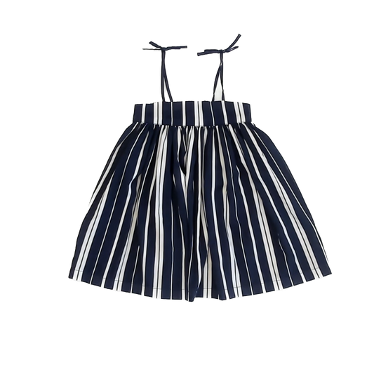Old Navy Girls Navy | White Dress Size: 2T Navy | White