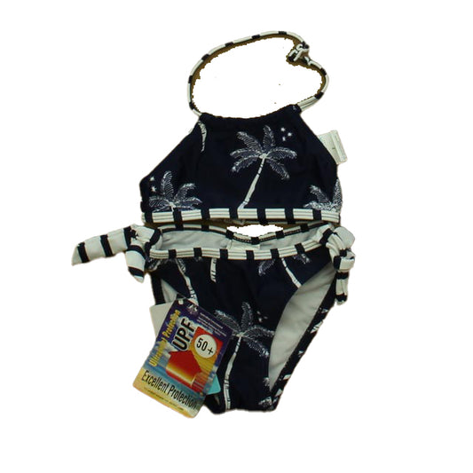 Snapper Rock Girls Navy | White 2-piece Swimsuit Size: 2T Navy | White