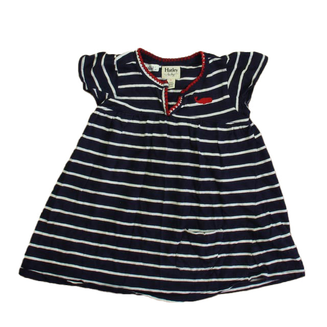 Hatley Girls Navy | White T-Shirt Size: 2T Navy | White