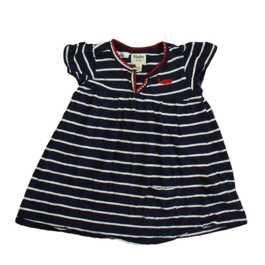Hatley Girls Navy | White T-Shirt Size: 2T Navy | White