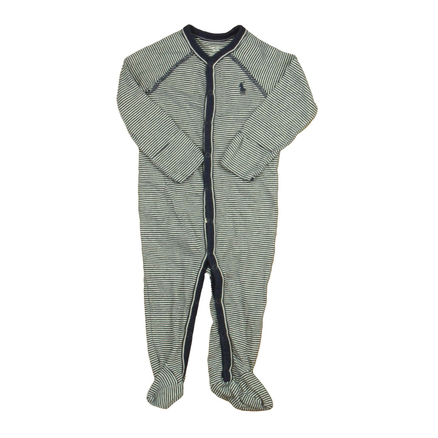 Ralph Lauren Boys Navy | White Long Sleeve Outfit Size: 9 Months Navy | White