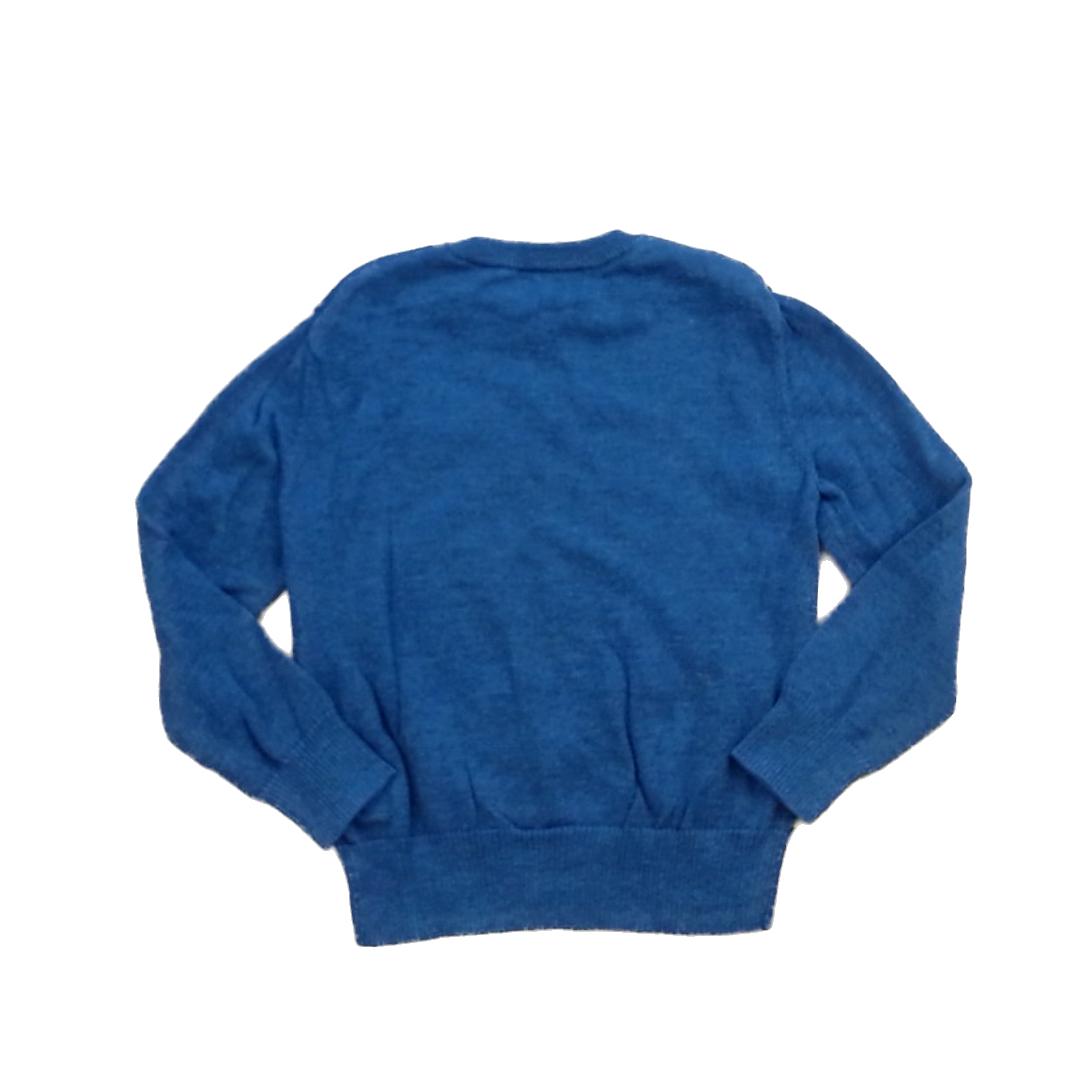 Rockets Of Awesome Boys Navy Wolf Sweater Size: 7 Years Navy Wolf