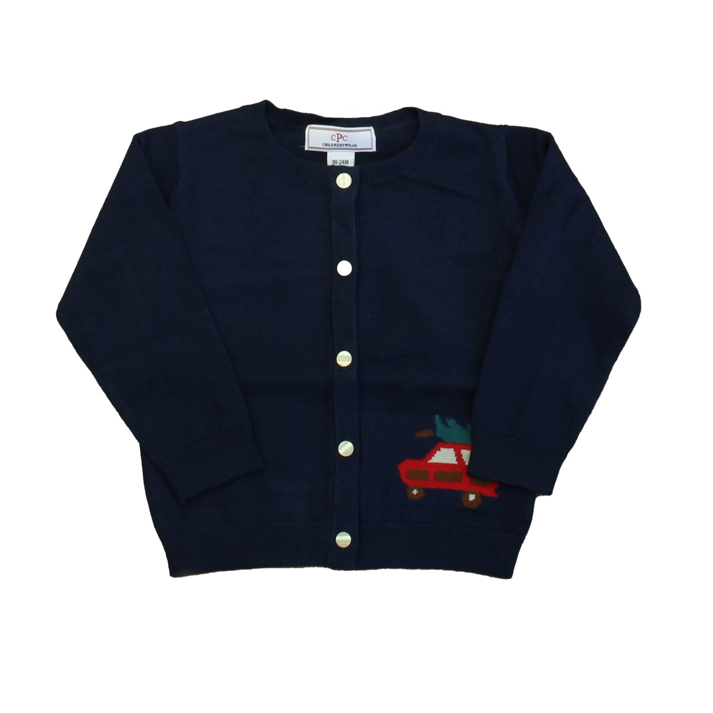 Classic Prep Unisex Medieval Blue | Woody Cardigan Size: 12-24 Months Medieval Blue | Woody