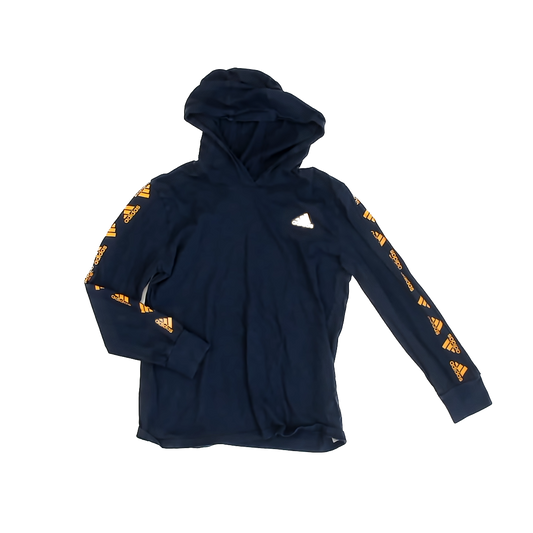 Adidas Boys Navy | Yellow Hoodie Size: M (10-12 Years) Navy | Yellow