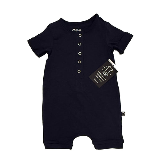 Rags Boys Navy Romper Size: 6-12 Months Navy