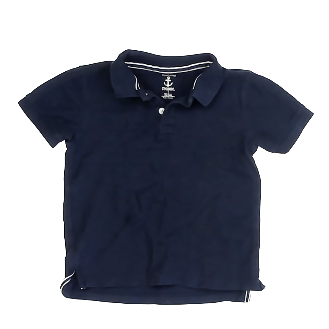Gymboree Boys Navy Polo Shirt Size: 7 Years Navy