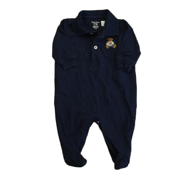 Ralph Lauren Boys Navy Long Sleeve Outfit Size: 3 Months Navy