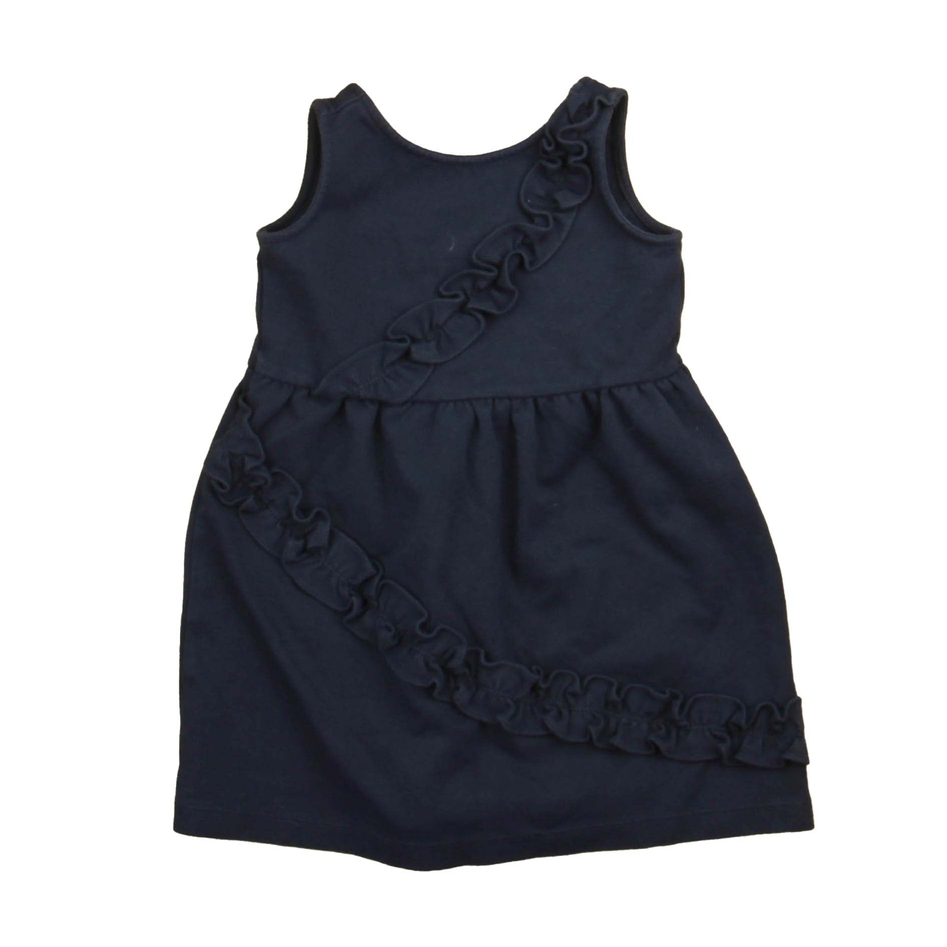 Janie and Jack Girls Navy Dress Size: 2T Navy