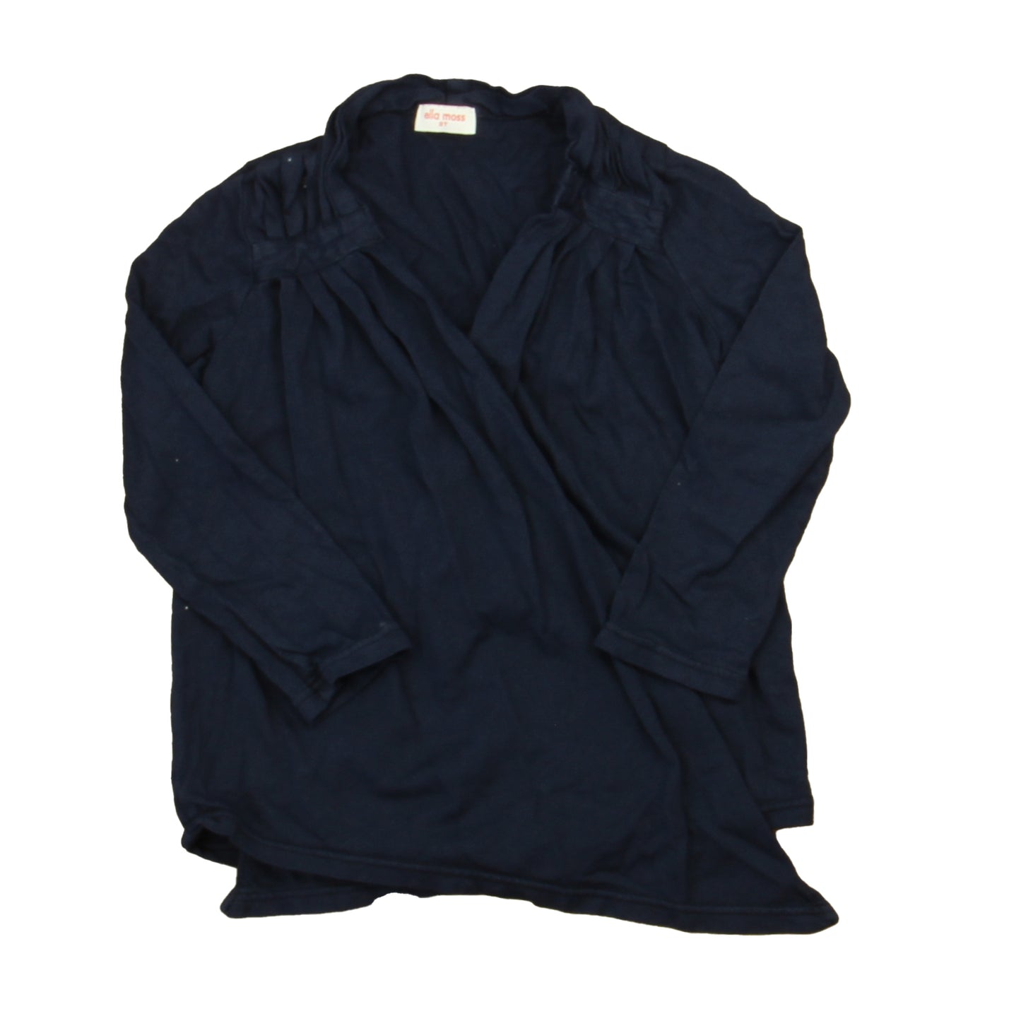 Ella Moss Girls Navy Long Sleeve Shirt Size: 2T Navy