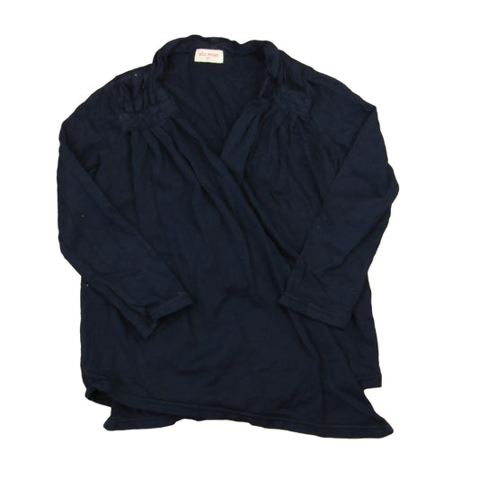 Ella Moss Girls Navy Long Sleeve Shirt Size: 2T Navy