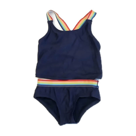 Primary.com Girls Navy 2-piece Swimsuit Size: 4-5T Navy