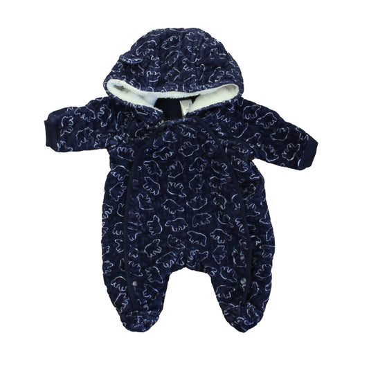 Nordstrom Boys Navy Long Sleeve Outfit Size: Newborn Navy