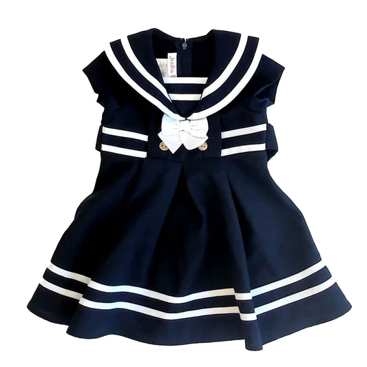 Jessica Ann Girls Navy Dress Size: 18 Months Navy
