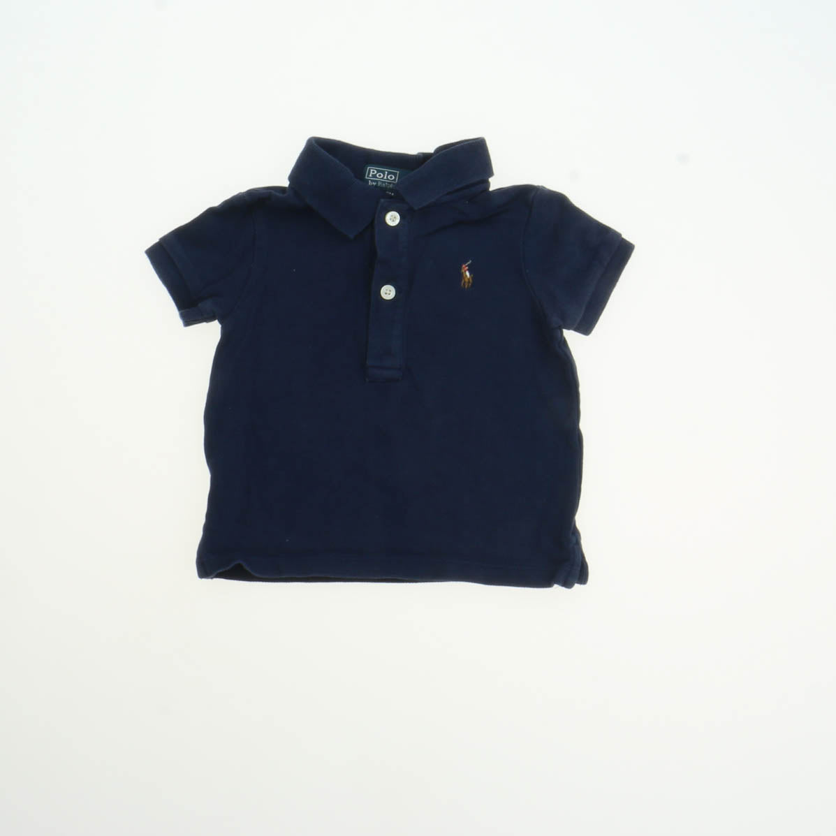 Ralph Lauren Boys Navy Polo Shirt Size: 9 Months Navy