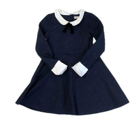 Hope & Henry Girls Navy Dress Size: 5T Navy