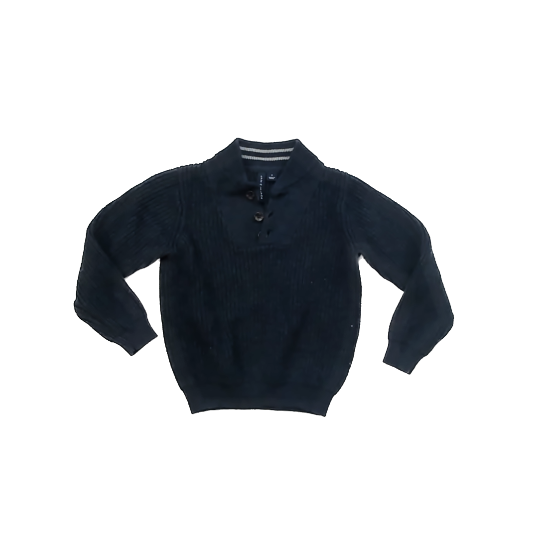 Janie and Jack Boys Navy Sweater Size: 4T Navy