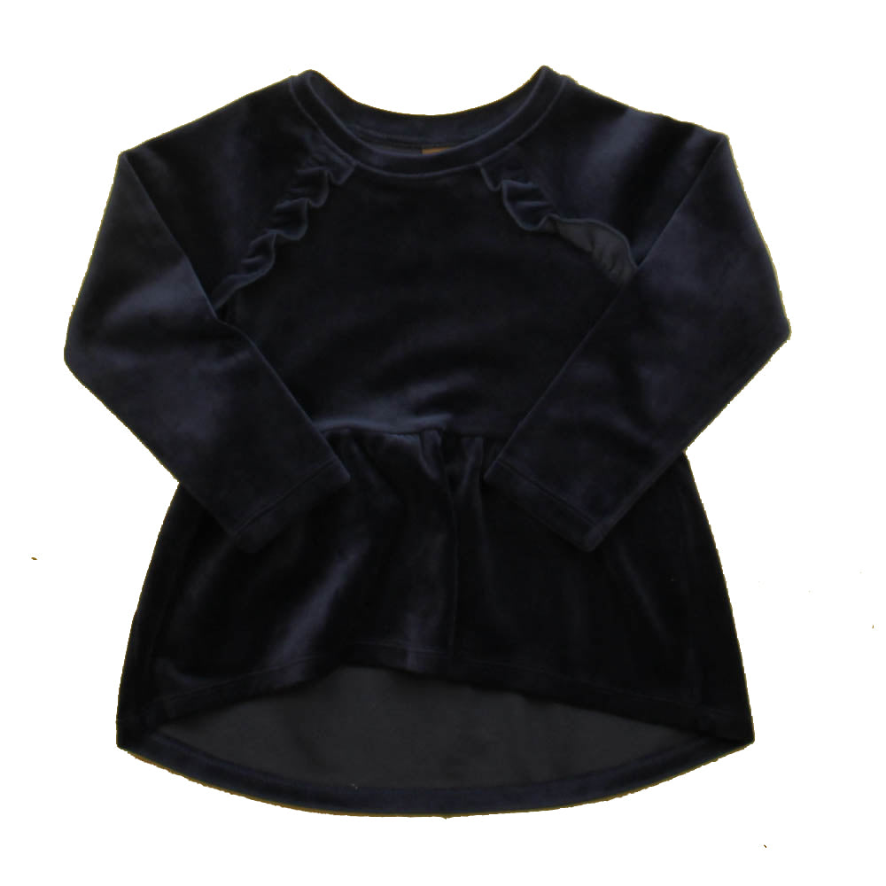 Tea Girls Navy Dress Size: 2T Navy