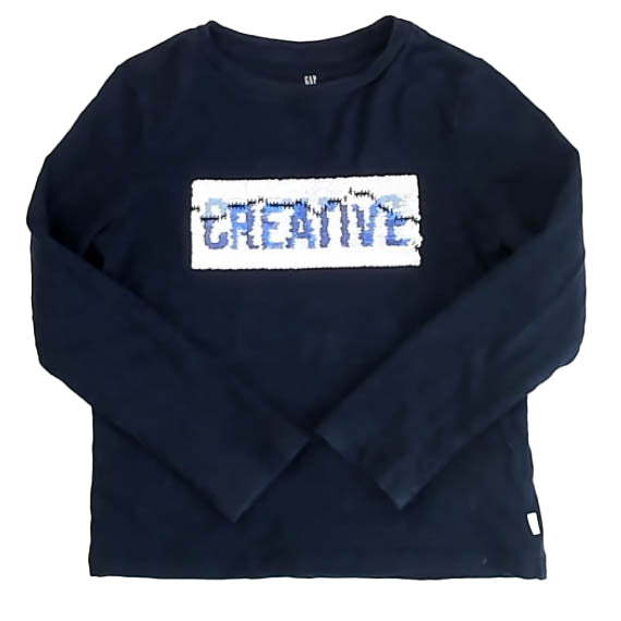 Gap Girls Navy Long Sleeve Shirt Size: 4-5T Navy
