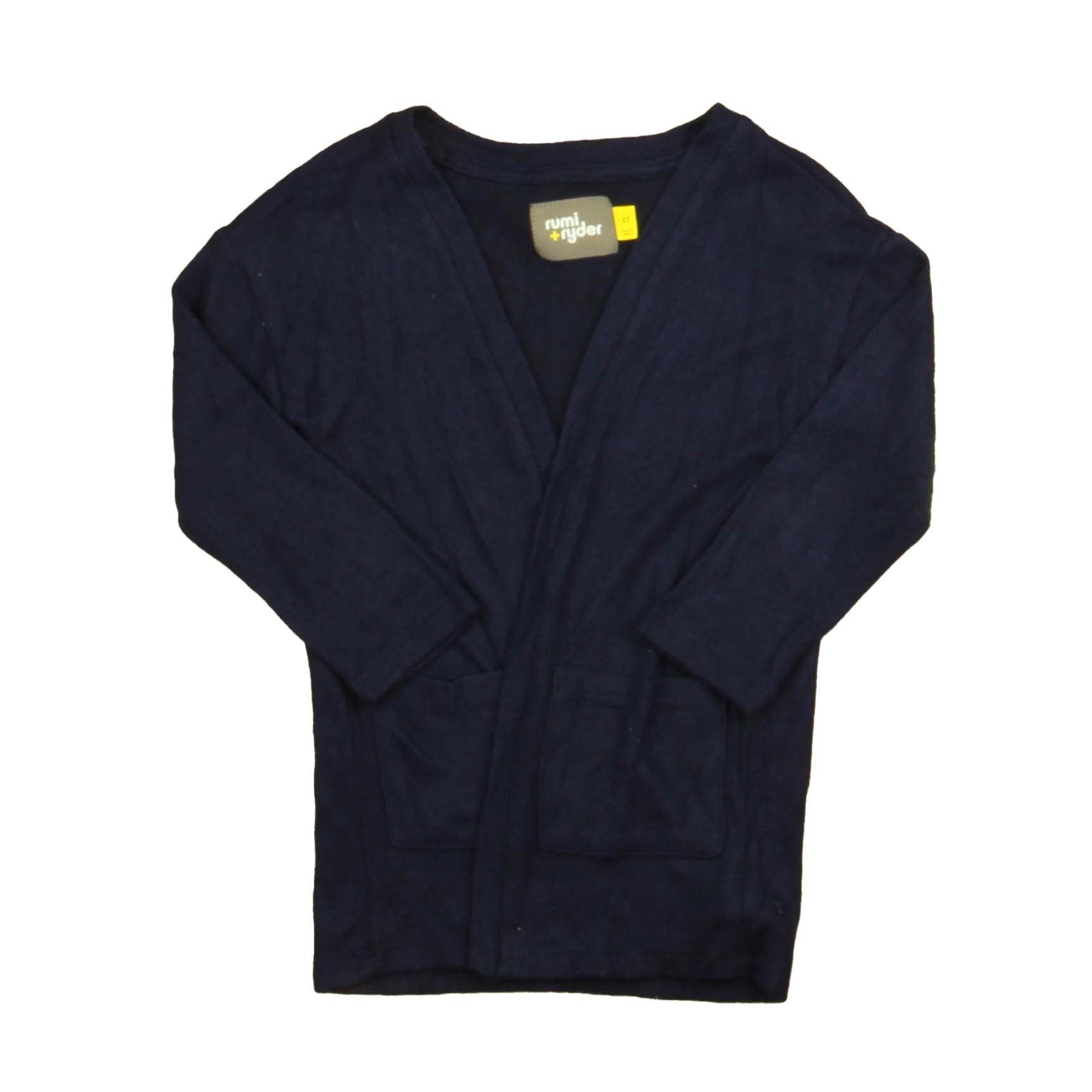 Rumi + Ryder Girls Navy Cardigan Size: 2T Navy