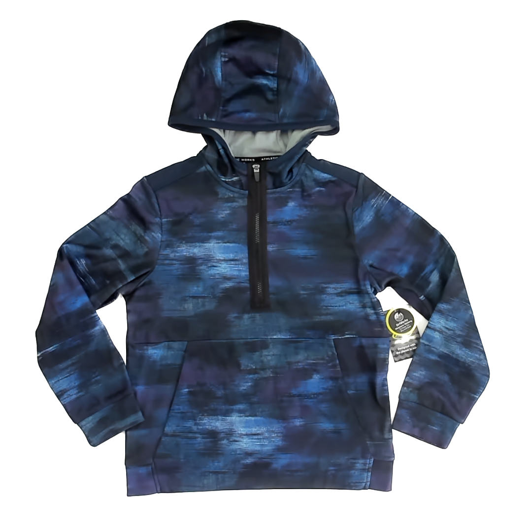Athletic Works Boys Navy Hoodie Size: 10-12 Years Navy