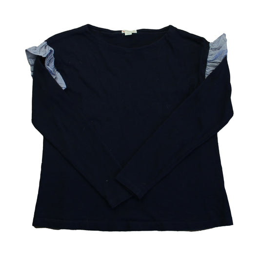 Crewcuts Girls Navy Long Sleeve T-Shirt Size: 12 Years