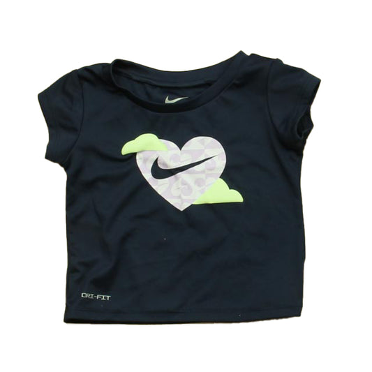 Nike Girls Navy Athletic Top Size: 18 Months Navy