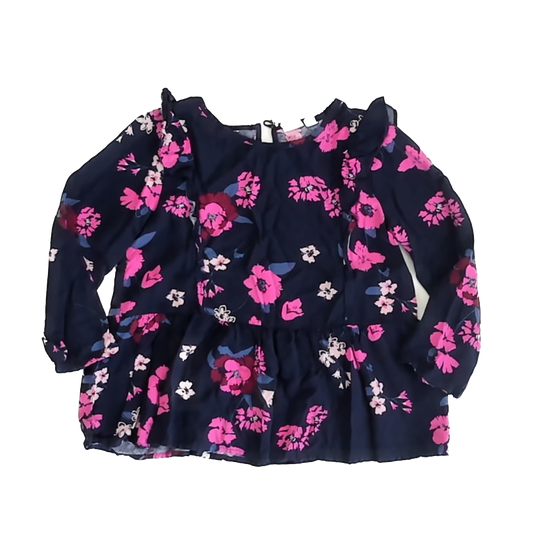 Gap Girls Navy Long Sleeve Shirt Size: 8 Years Navy