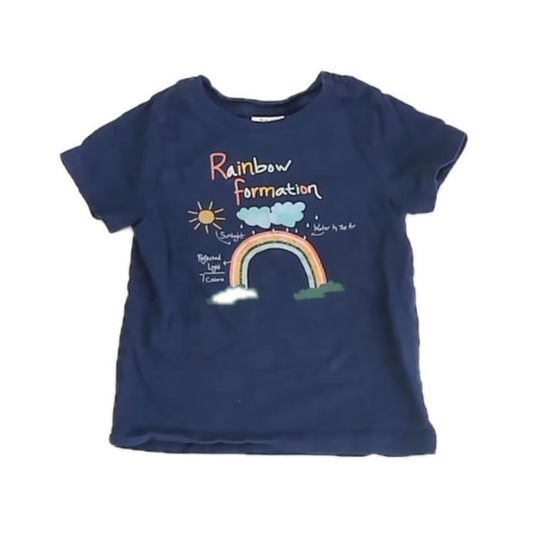 Hanna Andersson Girls Navy T-Shirt Size: 3T Navy