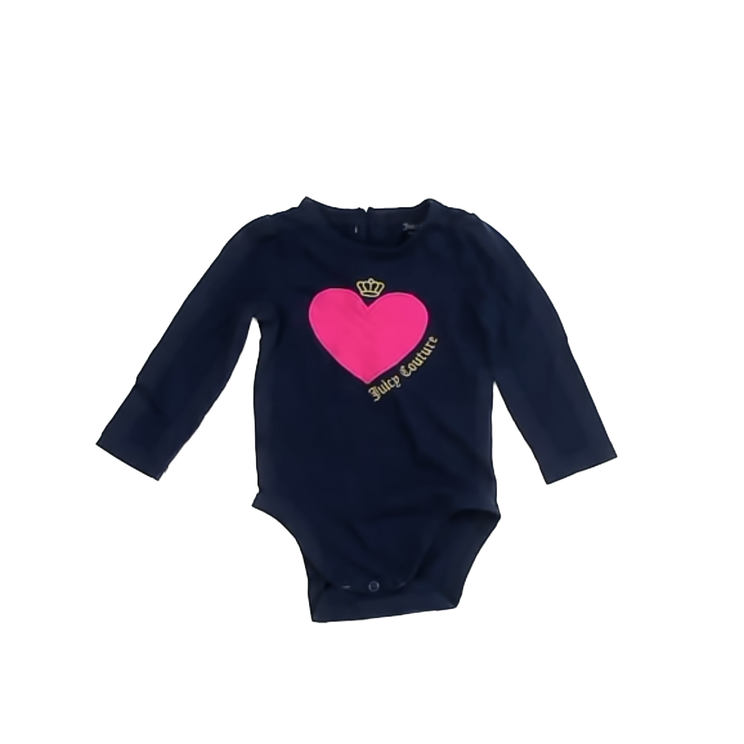 Juicy Couture Girls Navy Onesie Size: 6-9 Months Navy