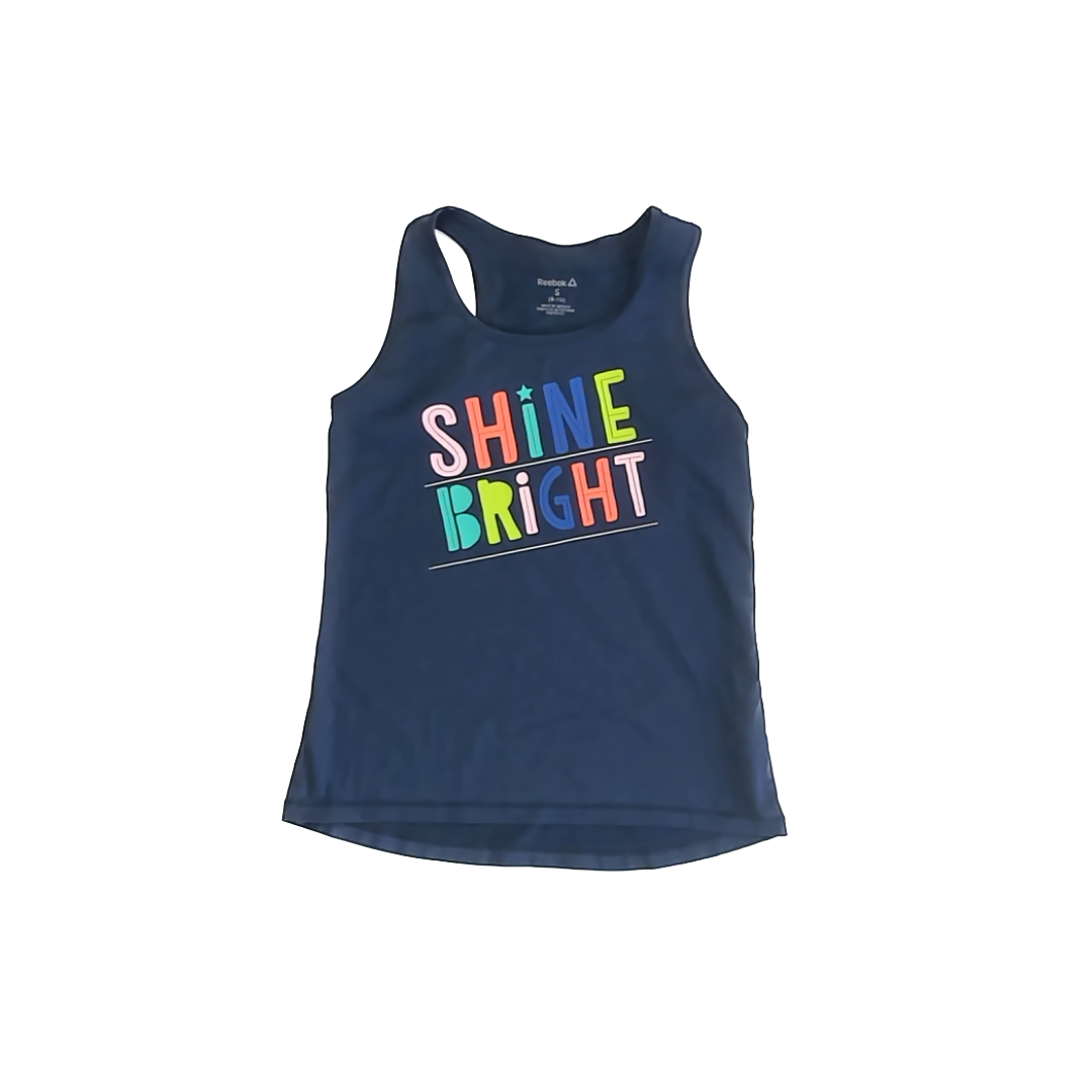 Reebok Girls Navy Tank Top Size: 8-10 Years Navy