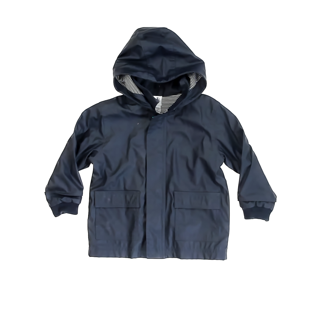 Petite Bateau Unisex Navy Rain Coat Size: 24 Months Navy