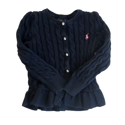 Ralph Lauren Girls Navy Cardigan Size: 4T Navy