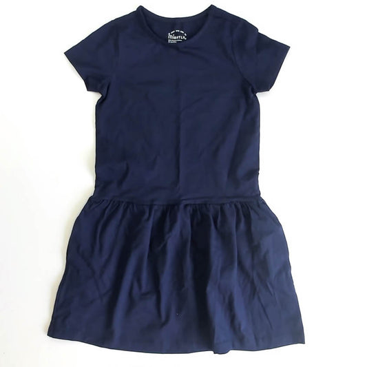 Mightly Girls Navy Dress Size: 6-14 Years Navy