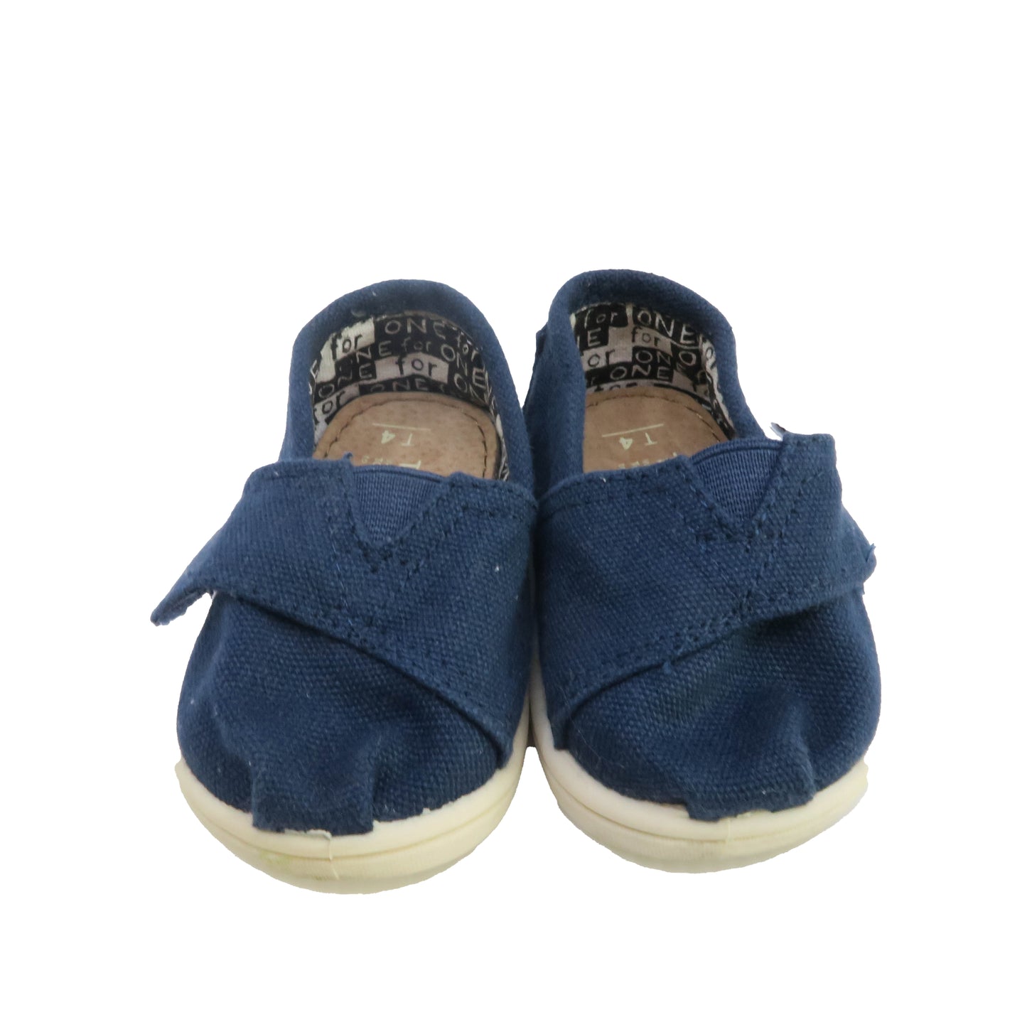 Toms Unisex Navy Shoes Size: 4 Infant Navy