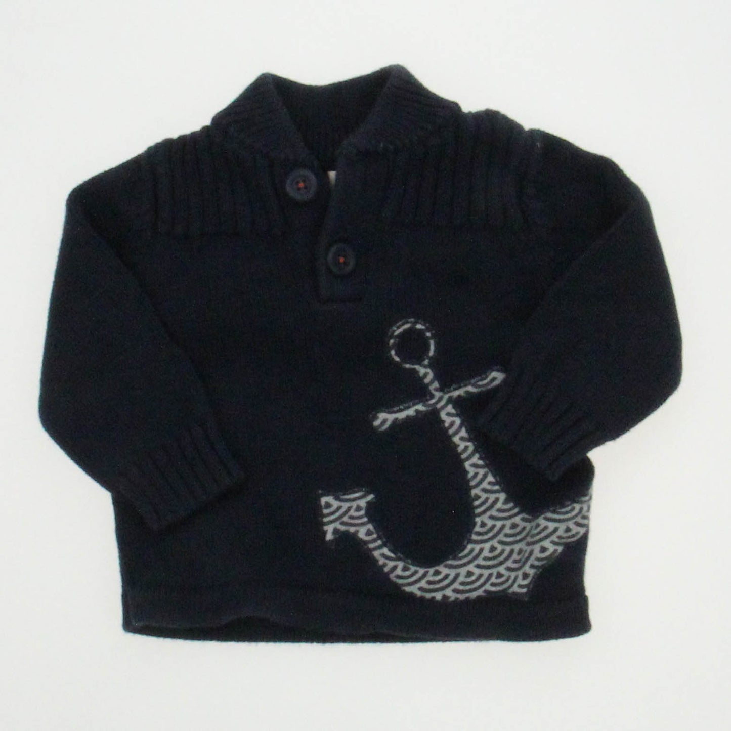 Tea Boys Navy Sweater Size: 6-12 Months