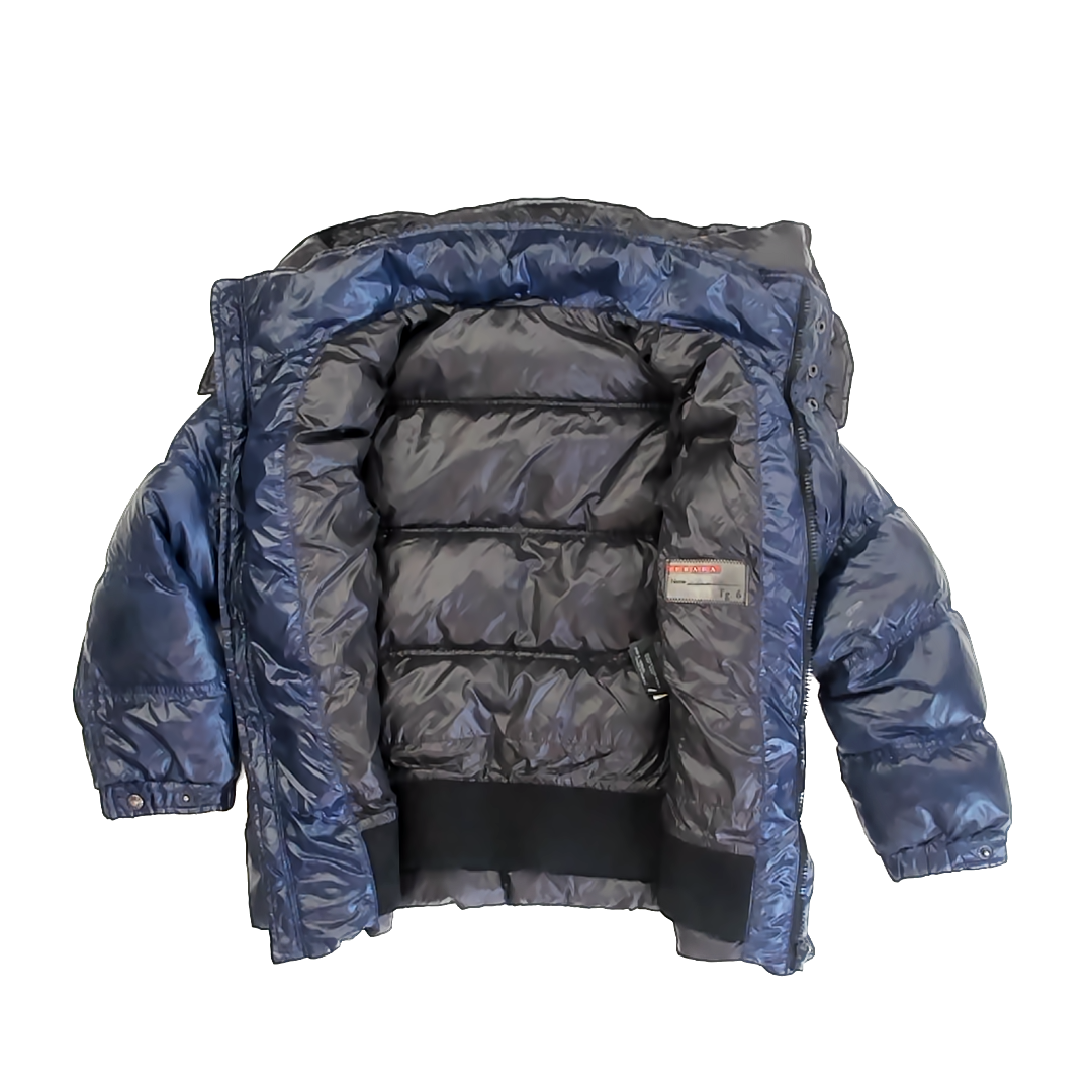 Prada Girls Navy Winter Coat Size: 6 Years Navy