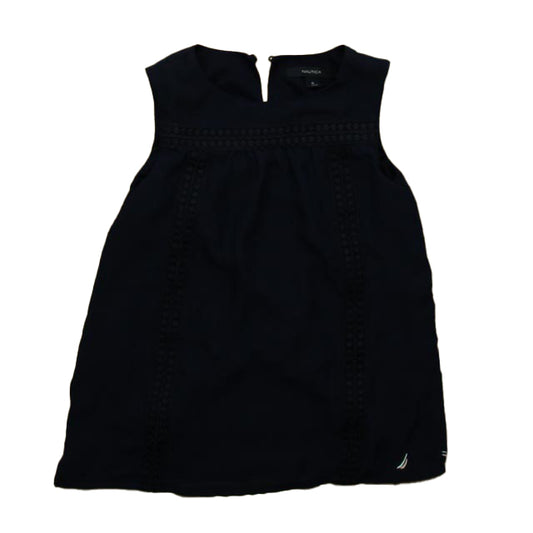 Nautica Girls Navy Blouse Size: 6 Years