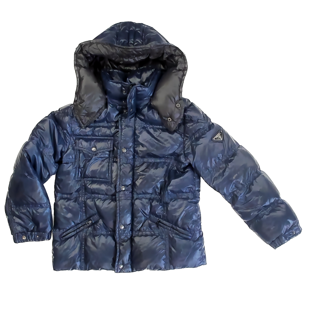 Prada Girls Navy Winter Coat Size: 6 Years Navy