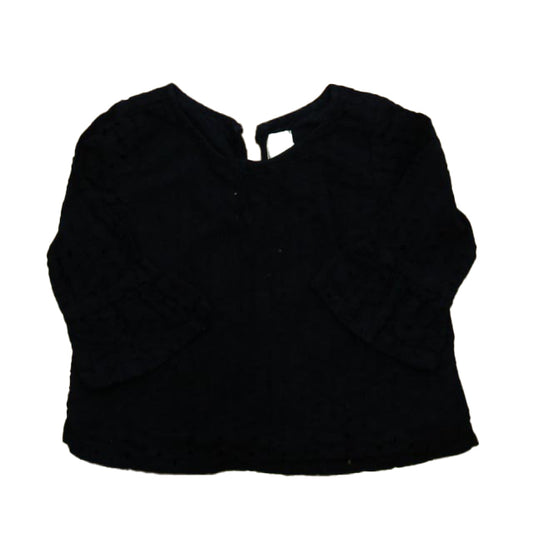 Janie and Jack Girls Navy Blouse Size: 2T Navy